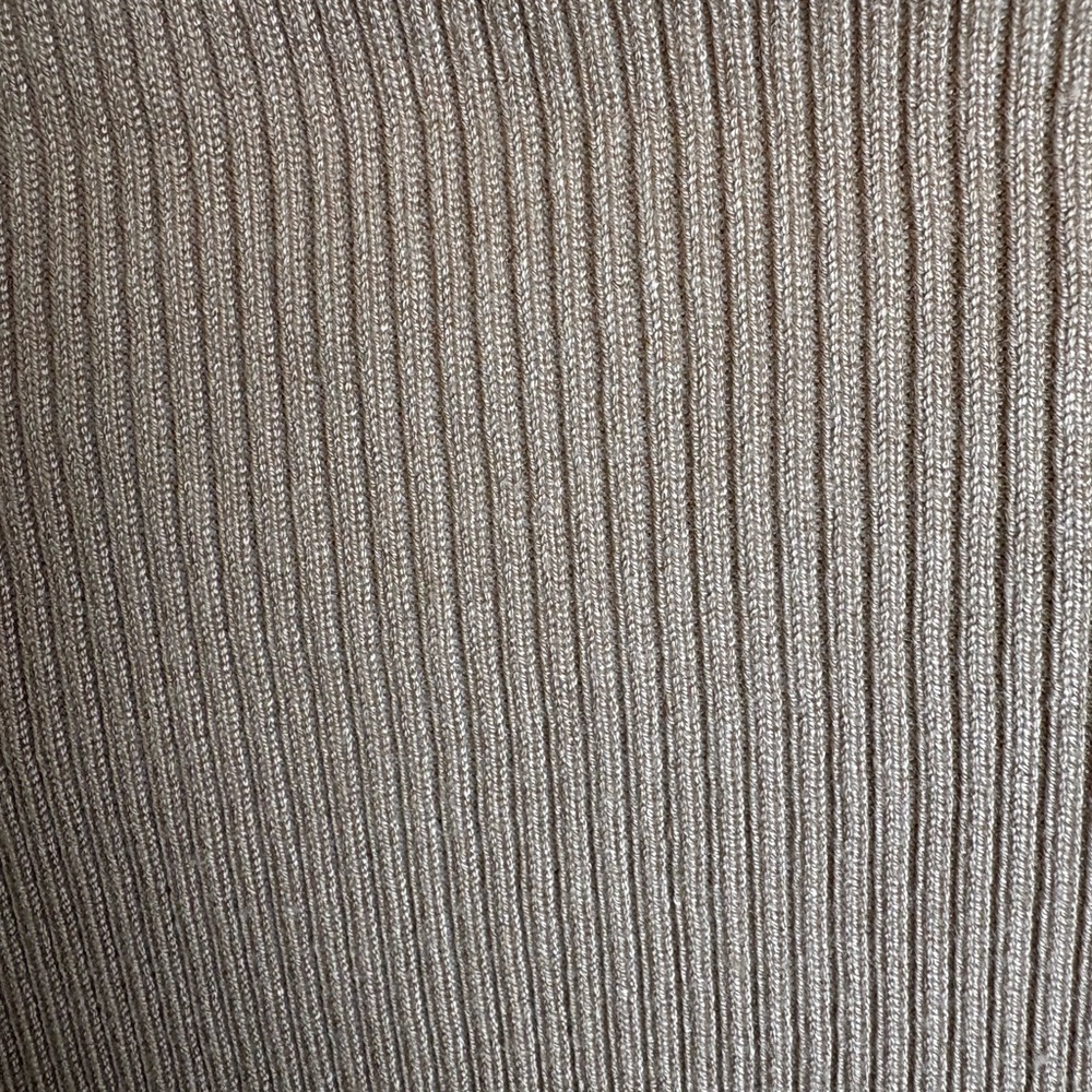 Bebe Tan Ribbed Knit Sweater - Picture 3 of 8